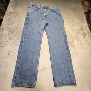 Levi Strauss Signature Gold Jeans Mens 38x30 Blue Regular Fit Straight Leg Denim